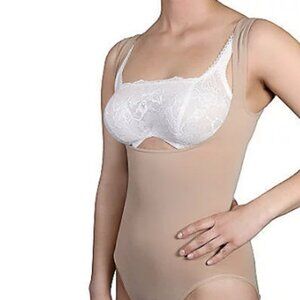 Lipo in a Box Open Front Full Back Bodysuit  9513